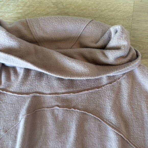 We The Free People mauve pink tan Cowlneck Sweater Top - Picture 6 of 8